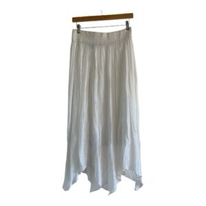 New Directions Asymmetrical White Skirt
